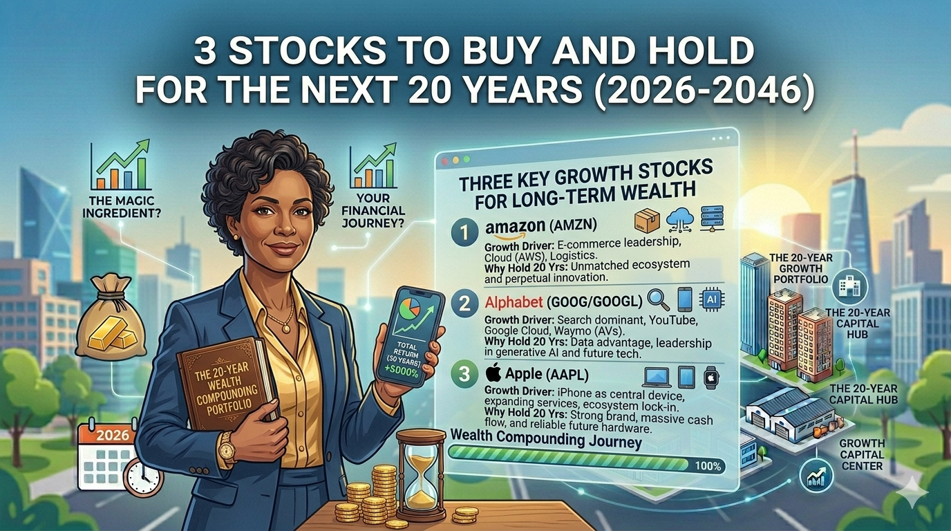 3 Stocks to Buy and Hold for the Next 20 Years