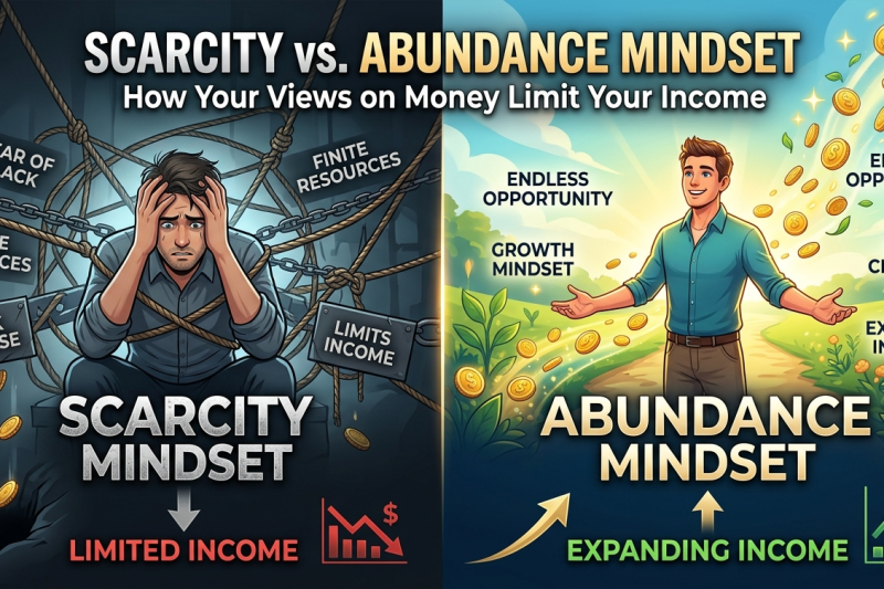 The “Scarcity Mindset” vs. “Abundance Mindset”: How Your Views on Money Limit Your Income