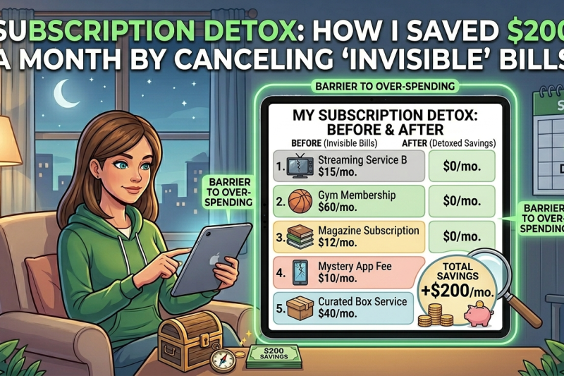 Subscription Detox: How I Saved $200 a Month by Canceling “Invisible” Bills