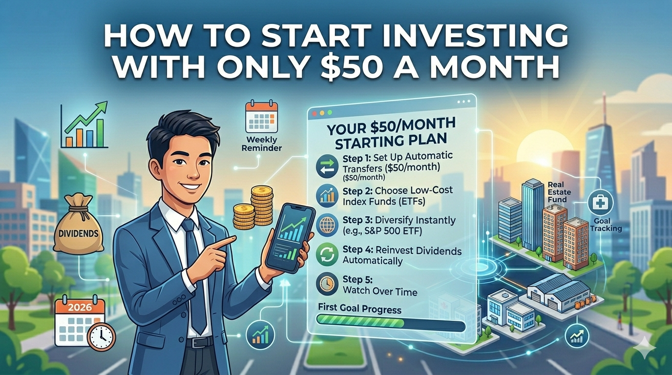 How to Start Investing with Only $50 a Month