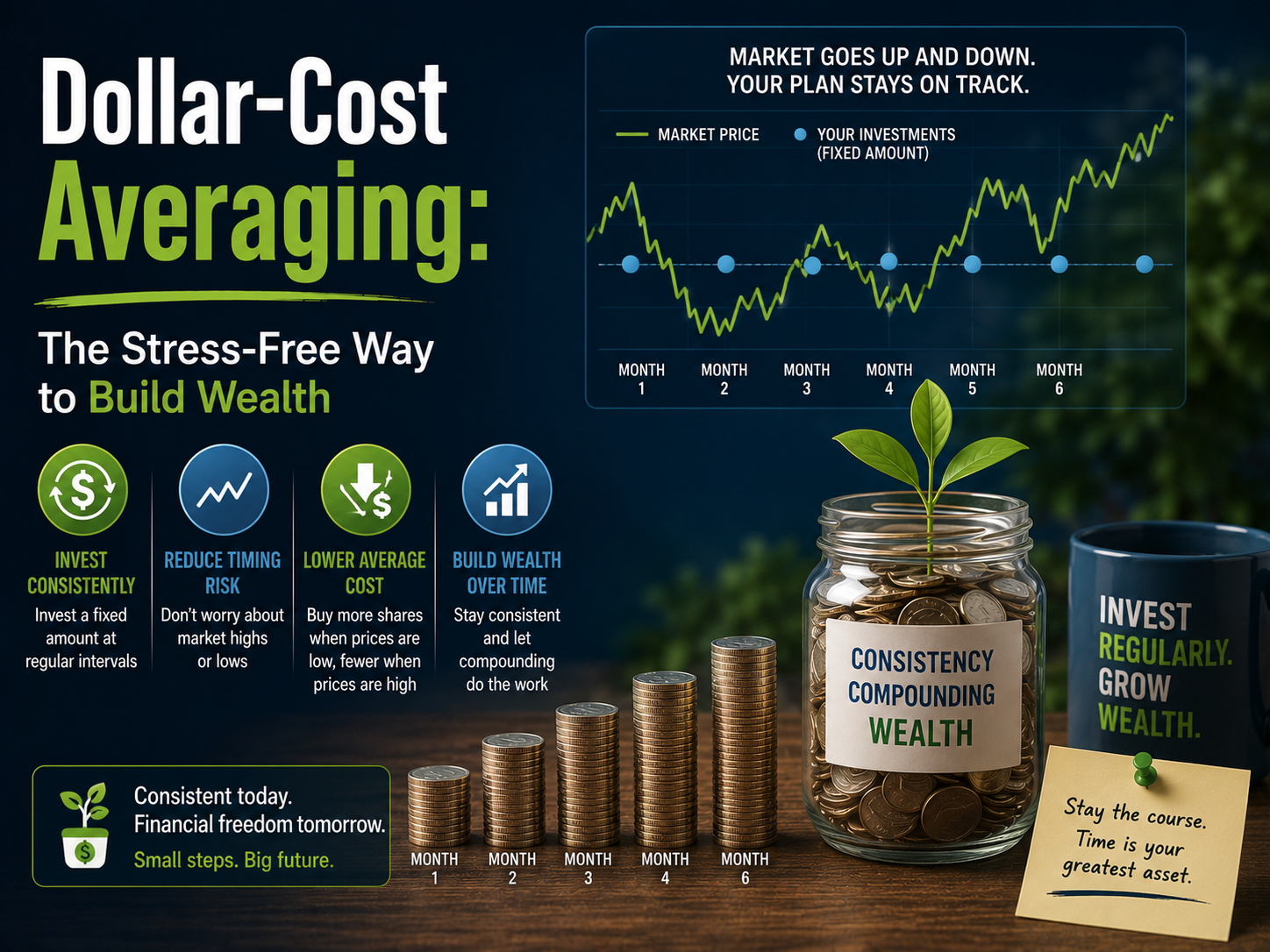 Dollar-Cost Averaging: The Stress-Free Way to Build Wealth